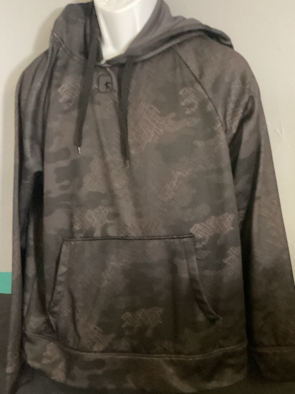 And1 Men's Dark Gray Camo Hoodie